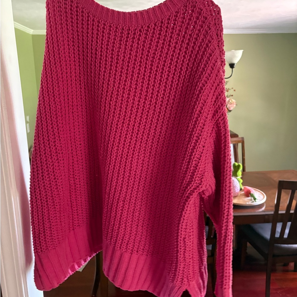 American Eagle by Payless Raspberry Knit Sweater